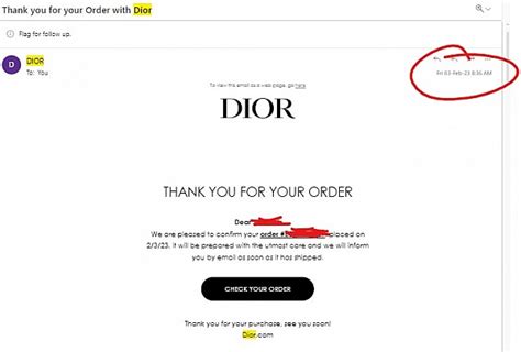 dior ordering negative experience